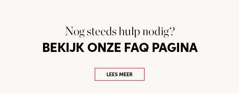 Bekijk onze FAQ pagina